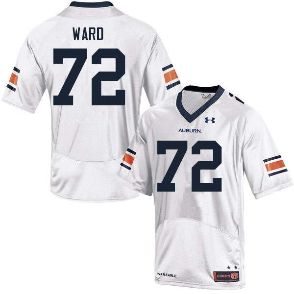 Men #72 Brady Ward Auburn Tigers College Football Jerseys Sale-White - Click Image to Close